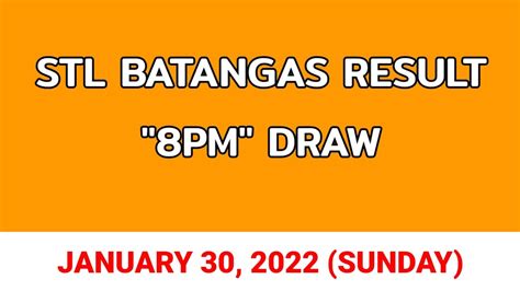 stl result today mindanao 8pm|stl batangas result today.